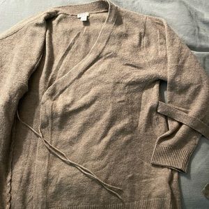 H&M Maternity wrap sweater size L